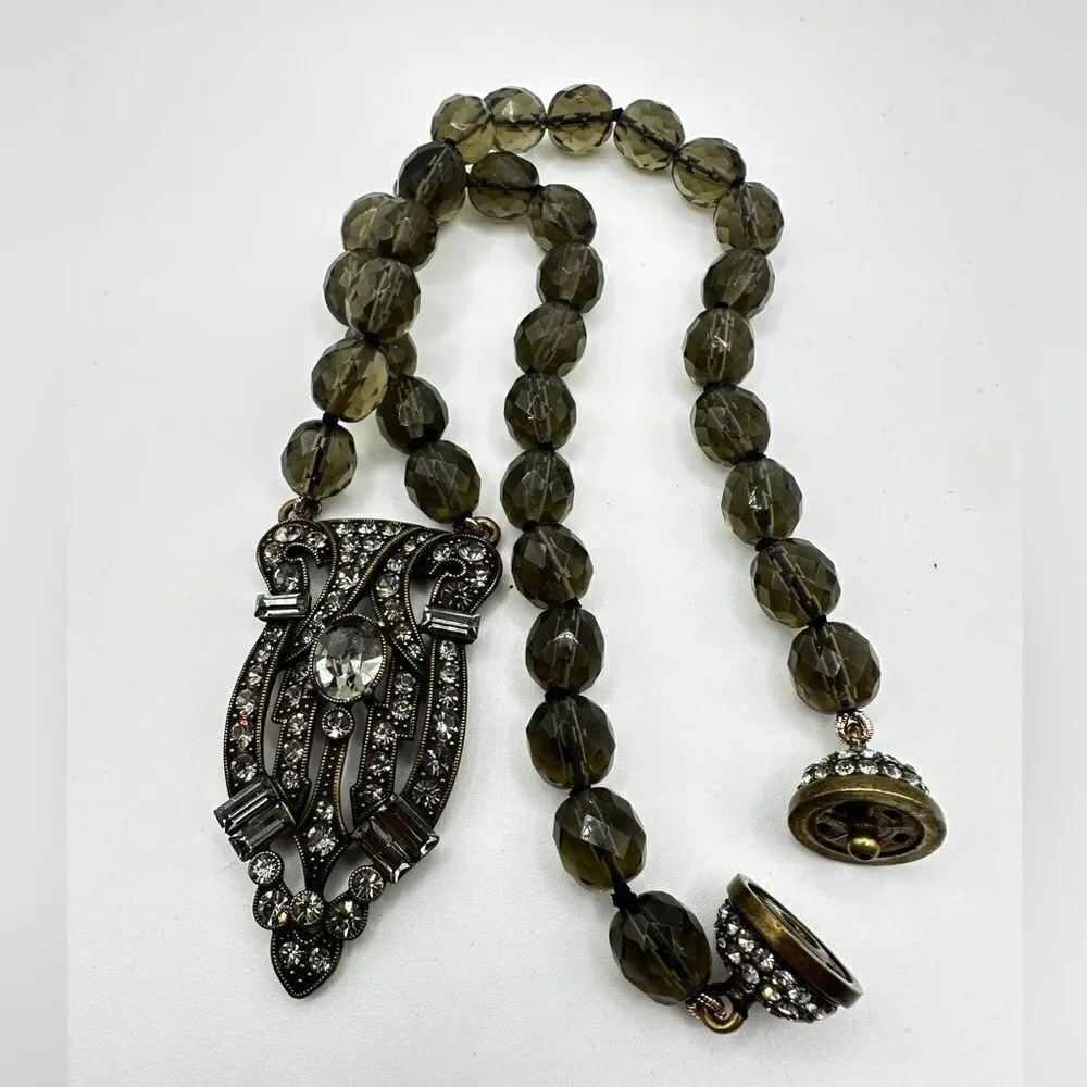 Heidi‎ Daus Iris Swarovski Crystal, Art Deco style necklace!